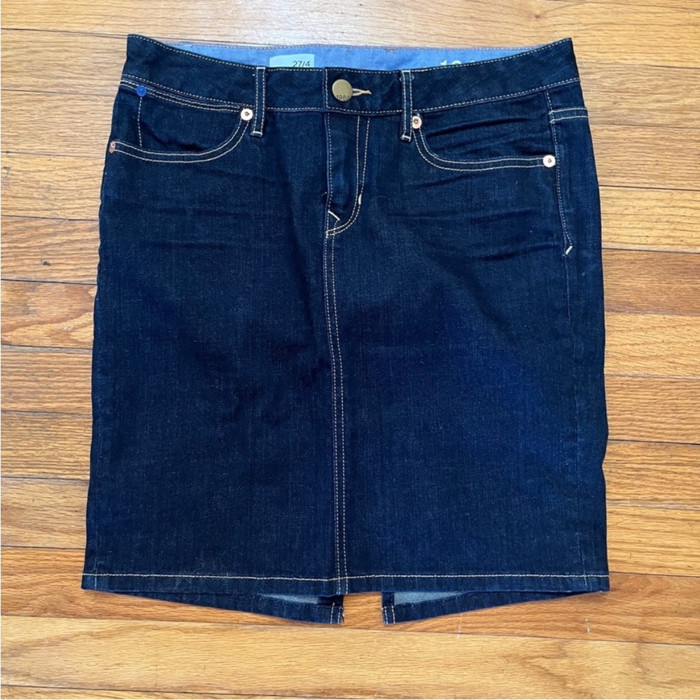 Denim Skirt in Dark Blue
